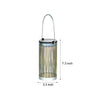 7 3 Inch H Metal Cutout Solar Portable Hanging Lantern