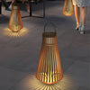 Portable Wood Led Garden Lights Ha076289