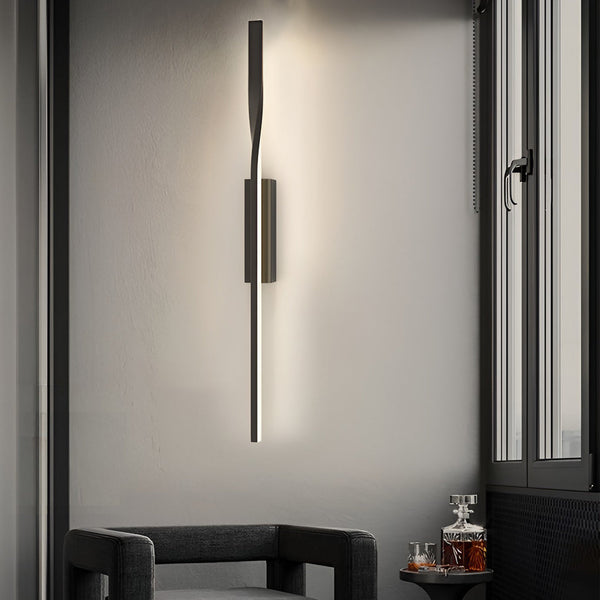 Linear Strip Led Black Nordic Wall Lamp