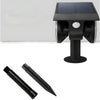 2 Head Modern Black Solar Led Spotlight With Motion Sensor Rotatable