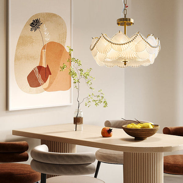 Round Seashells French Style Chandelier Li002590