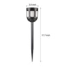 4 Pack Modern Black Solar Led Outdoor Path Light Set