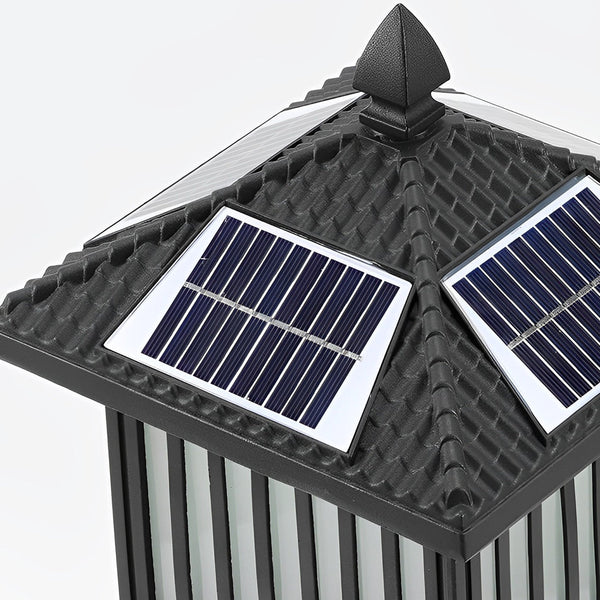 Retro Vintage Solar Fence Light Ha093283