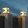 Square Solar Fence Post Lights Ha079341
