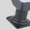 Black Square Solar Led Pier Mount Post Light