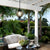 1 Light Tea Glass Globe Outdoor Pendant Lights Outside Haning Lantern Chandelier