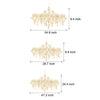 Stainless Steel Crystal Pendants Raindrops Led Italian Style Chandelier