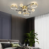 Simple Luxury Stars Ball Three Step Dimming Modern Ceiling Fan And Light