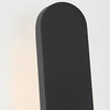 12 In High Matte Black Aluminum Armed Led Outdoor Wall Light