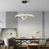 Round Oval Led Black Chandelier Li002236