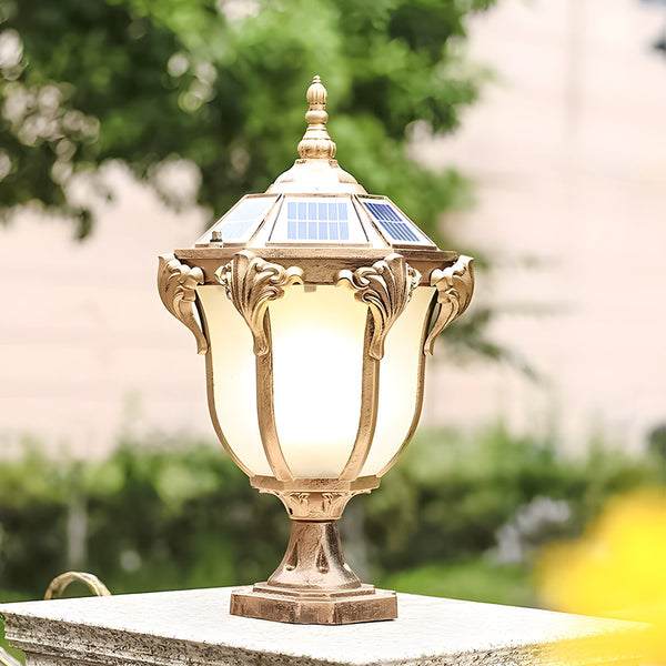 14 6 17 7 Inch H Black Bronze Solar Led Outdoor Pier Mount Light