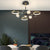 Stars Rings Flowers Branches Crystal 3 Step Dimming Modern Ceiling Lights