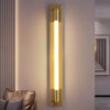 19 68 Acrylic Tube 1 Light Led Wall Lights Indoor Black Gold Chrome Base
