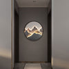 Round Mountain Scenery Painting Wall Light Li002574