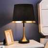 Vintage White Black And Mid Century Modern Brass Table Lamp