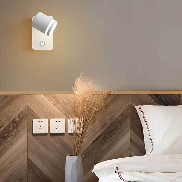 Usb Rotatable Magnetic Wall Light Bedside Spotlight