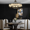 Round Metal Crystal Chandelier Ha098815