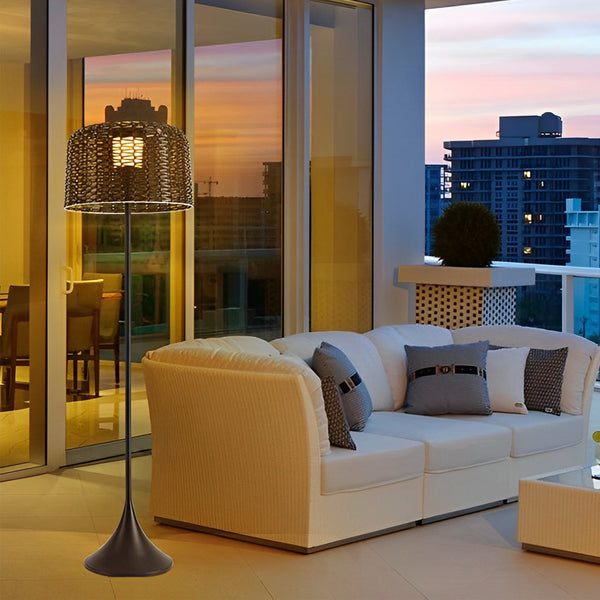 1 Light Mesh Outdoor Floor Lamp