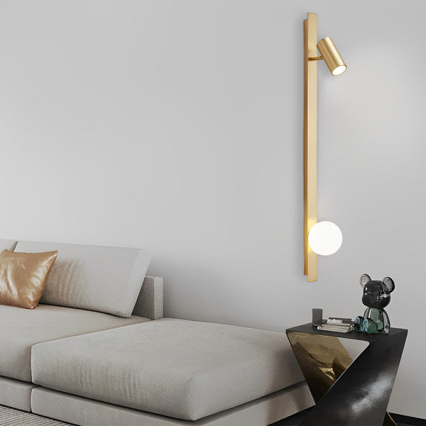 Long Strip Wall Lamp With Adjustable Spotlight Ha083346