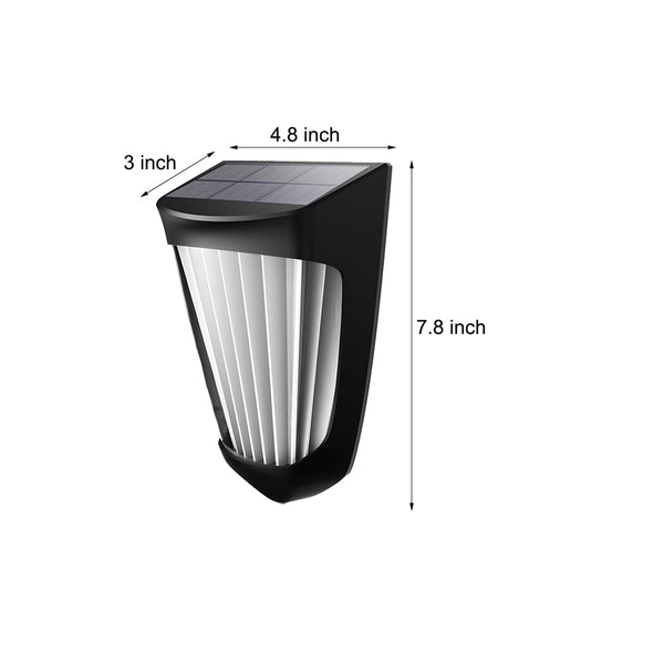 2Pcs Outdoor 10 Led Solar Fence Lights Waterproof