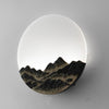 Round Mountain Scenery Outdoor Wall Lamp Li002424