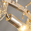 Handmade Leaf Glass Round 3 Step Dimming Luxury Post Modern Chandelier