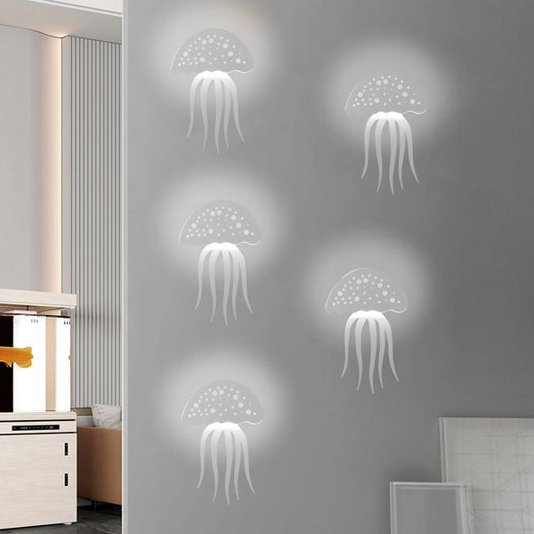 Cartoon Jellyfish Wall Sconce Lighting Ha078256