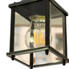 Square Black Modern Outdoor Pendant Light Ha092599
