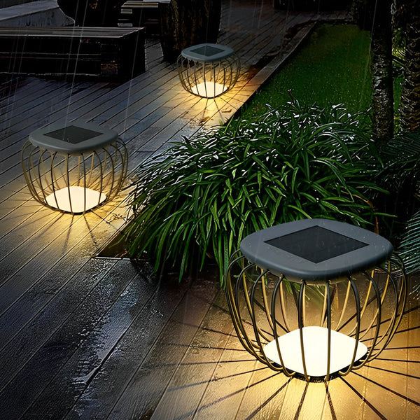 Waterproof Table Chair Solar Outdoor Lantern Ha091082