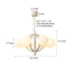 19 68 In Midcentury 6 Light Beige Glass Sphere Chandelier