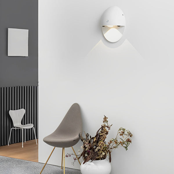 Oval Shape Usb Rechargeable Wall Lamp Ha082560
