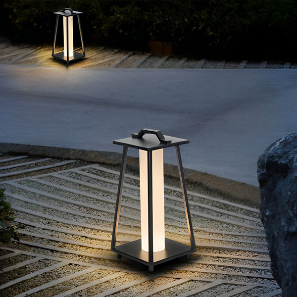 Portable Black Outdoor Floor Lamp Ha080001
