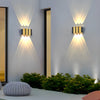 Black Gold Aluminum Led Outdoor Up Down Wall Light