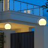 Solar Bubble Lunar Post Light Waterproof Globe Outdoor Lantern Gate Light Outdoor Lamp Landscape Light