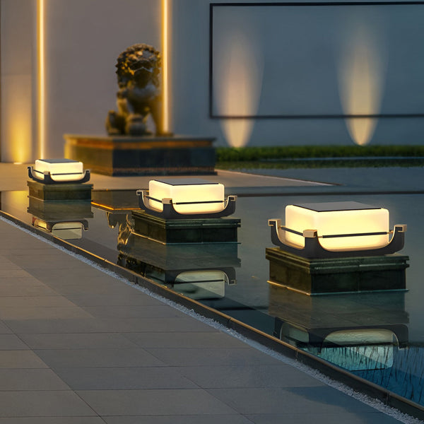 Waterproof Led Modern Solar Deck Post Lights Outdoor Fence Post Lights