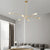Industrial Sputnik Chandelier Copper Linear Pendant Lights 6 8 Light