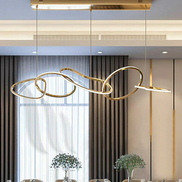 Irregular Chainlink Modern Chandeliers Ha091639