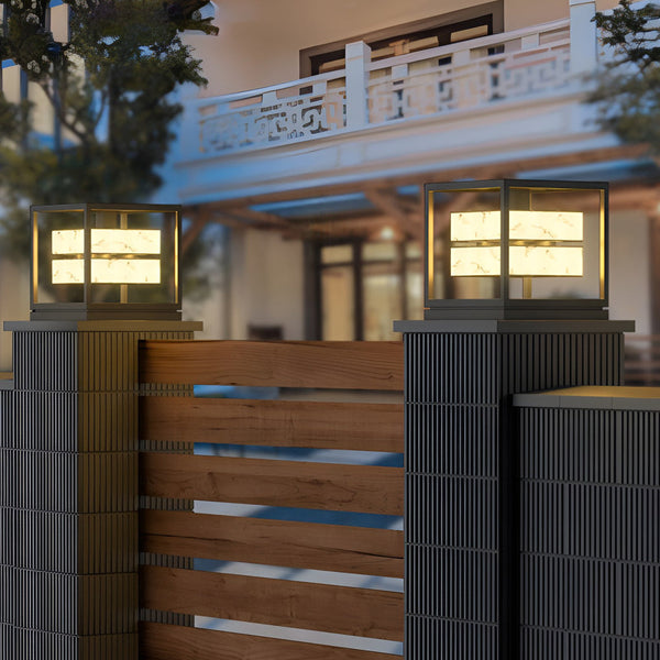 Square Led Waterproof Solar Deck Post Lights