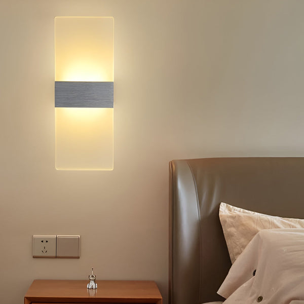 Rectangular Acrylic 6W Modern Wall Lamp
