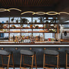 Wavy Lines Kitchen Ceiling Lamp Ha082788