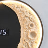 Moon Led Wall Light Wall Digital Clock Astronaut Decor 3 Color Wall Lamp