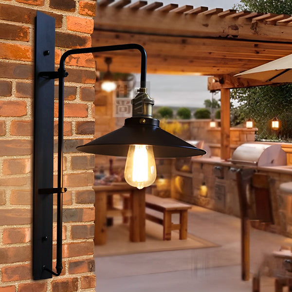 Black Retro Industrial Wall Lamp Ha076411