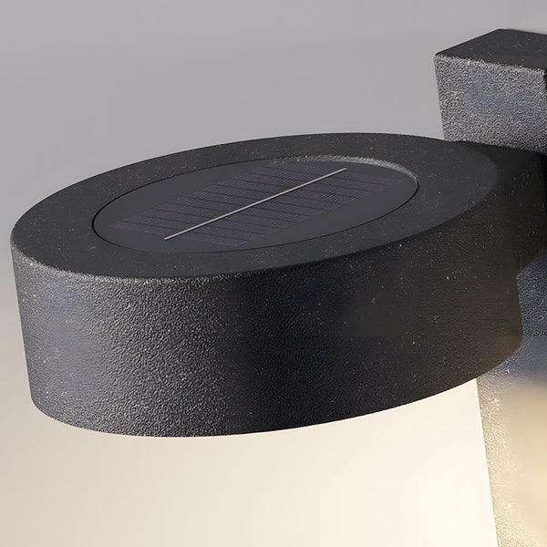 1 Light Solar Wall Mounted Plant Stand Outdoor Wall Light With Planter