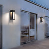 Rectangular Ip65 Waterproof 12W Led Black Modern Outdoor Wall Lamp Sconces