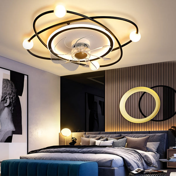 Stepless Dimming Led Nordic Ceiling Fan Light