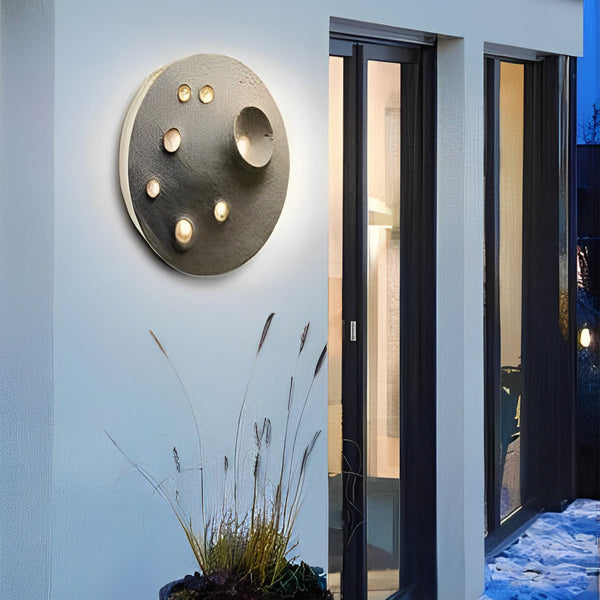 Round Led Outdoor Wall Lamp Ha076075