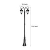 2 Head Led Black Street Light Li002483