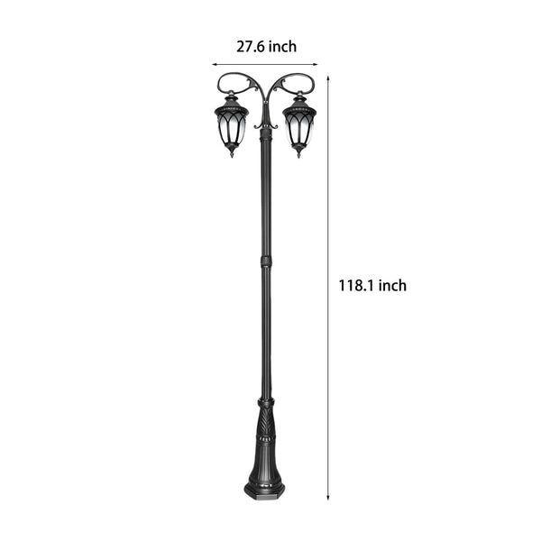 2 Head Led Black Street Light Li002483