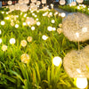 10Pcs Solar Dandelion Garden Lights Outdoor Pathway Light For Yard