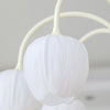 Tulips Flowers Led Milky White Chandelier Li002603